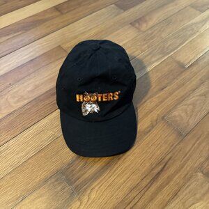 Vtg Hooters Restaurant Hat Black Trucker Hat Cap Adult Size One Size Fits all